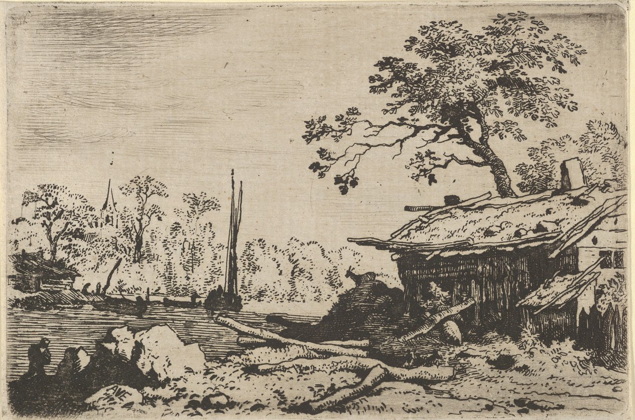 La Capanna Rovinosa, XVII secolo da Allart van Everdingen