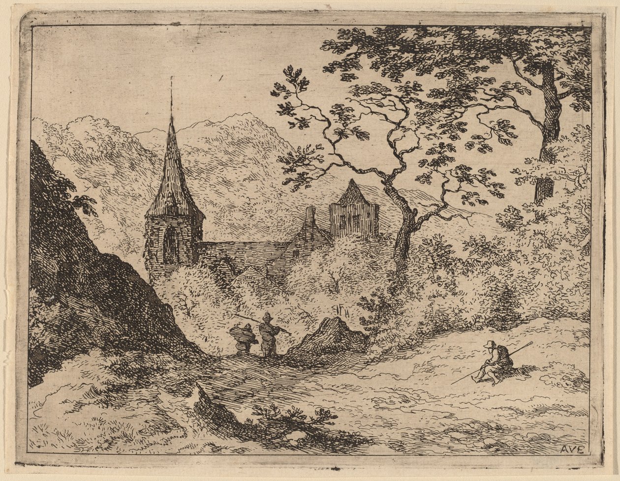 Il Campanile da Allart van Everdingen