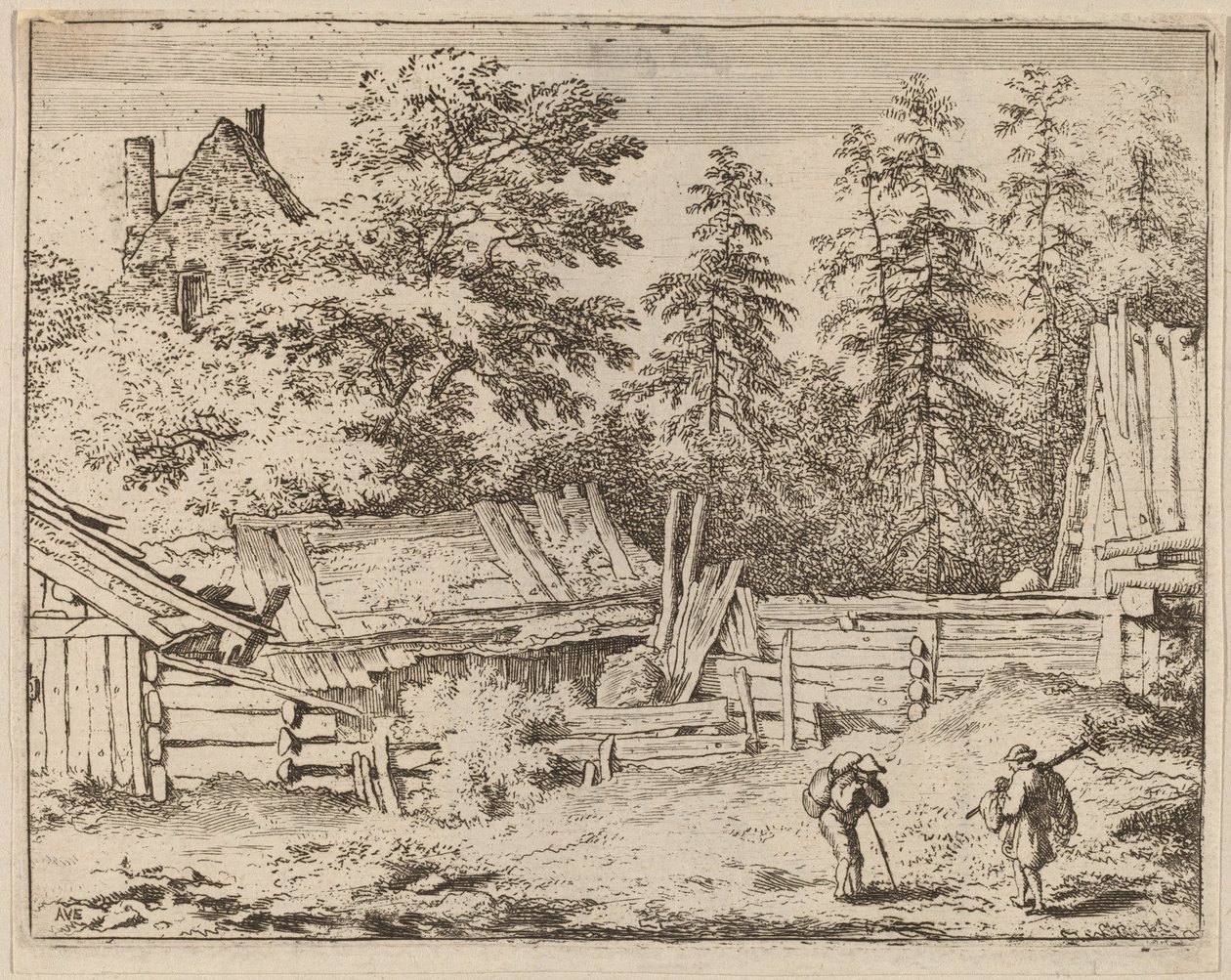 Tre cottage da Allart van Everdingen