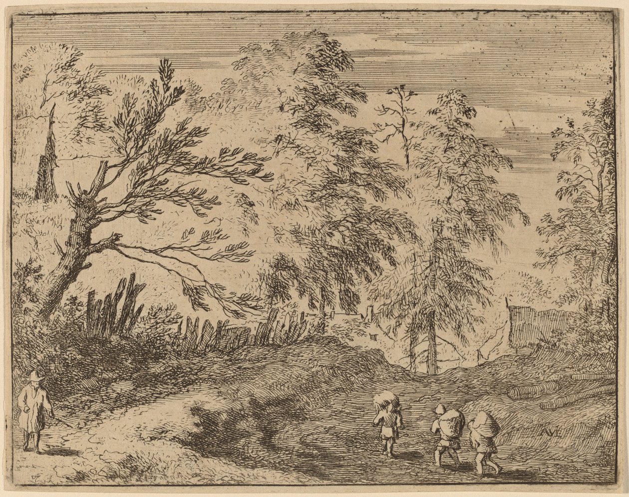 Tre facchini, probabilmente c. 1645-1656 da Allart van Everdingen