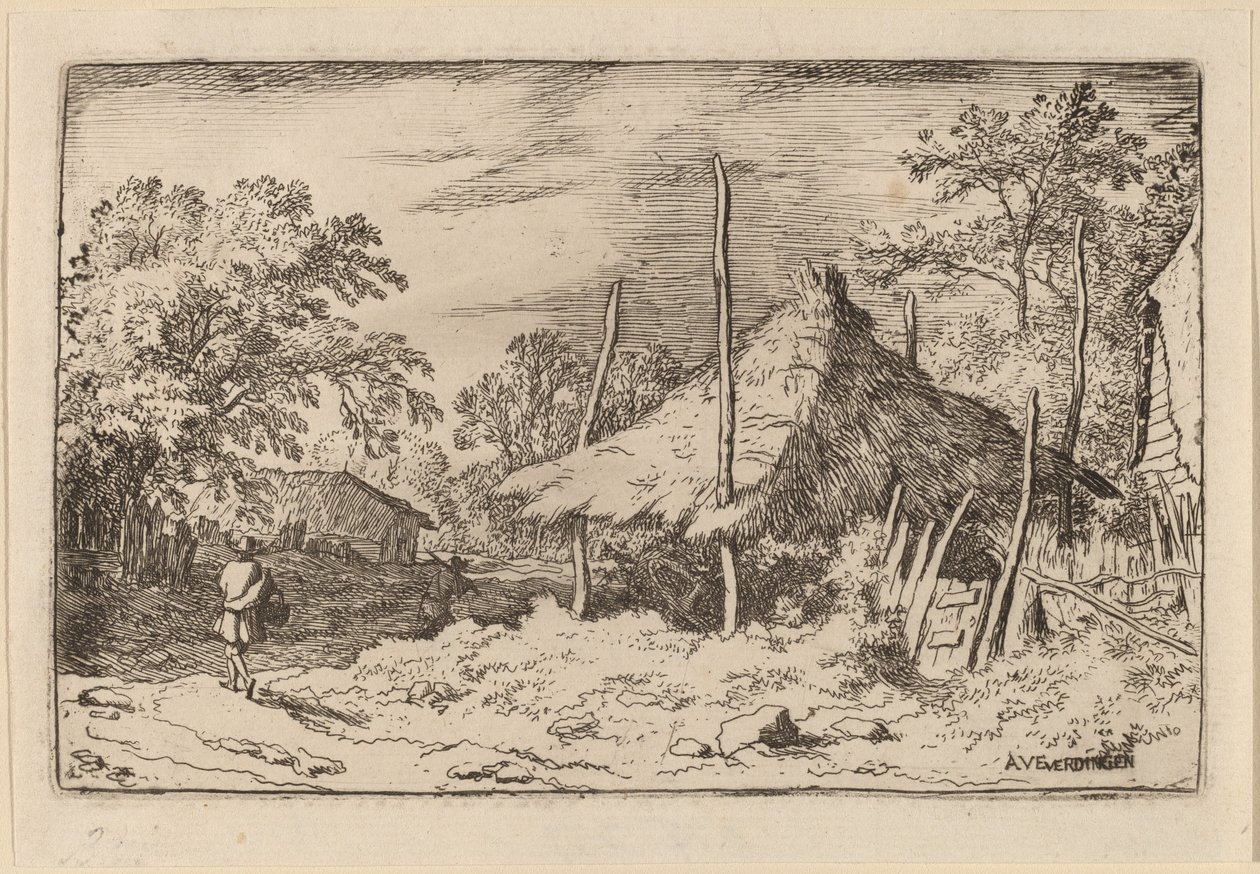 Ruota sotto il fienile, probabilmente c. 1645-1656 da Allart van Everdingen