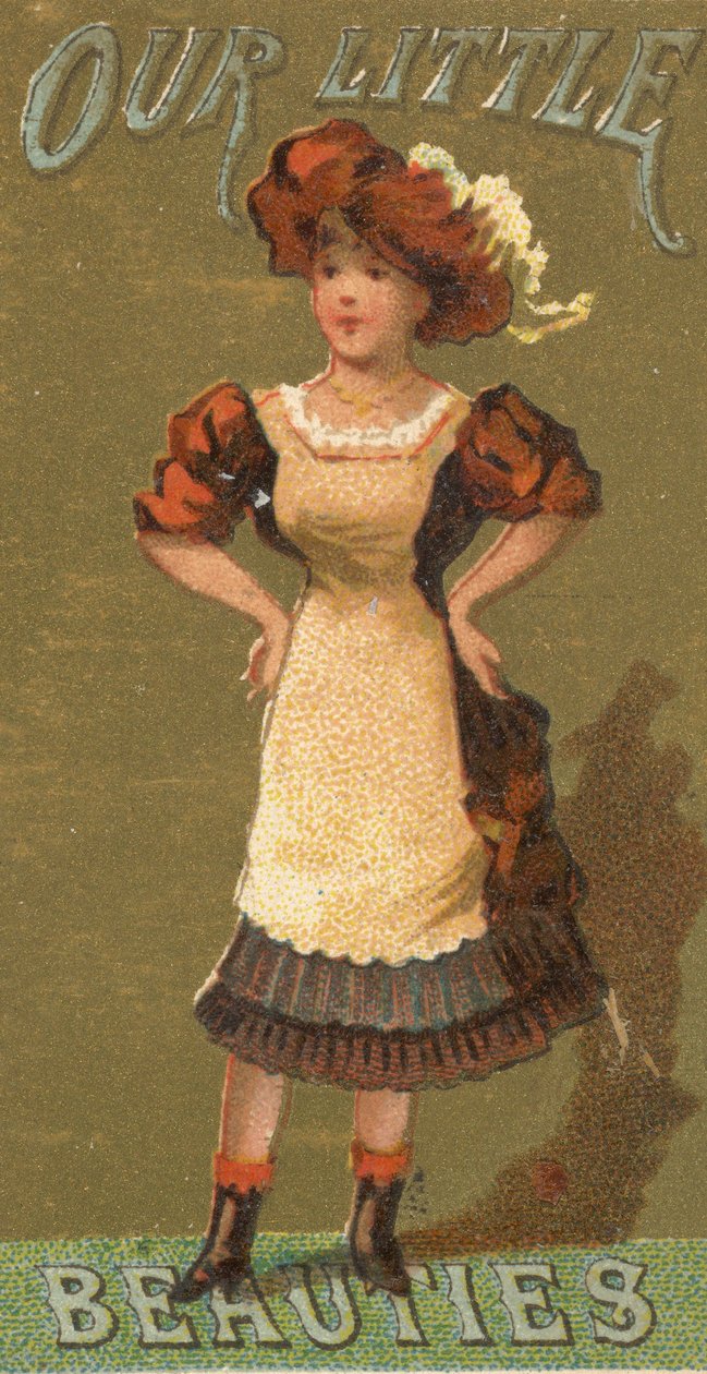 Dalla serie Ragazze e bambini N58 promuovendo Our Little Beauties Cigarettes for Alle..., 1887 da Allen and Ginter