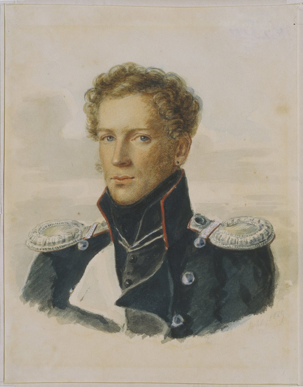 Sergey Lanskoy 1789-1832, ufficiale della Guardia dei Cavalieri, 1829 da Alois Gustav Rockstuhl
