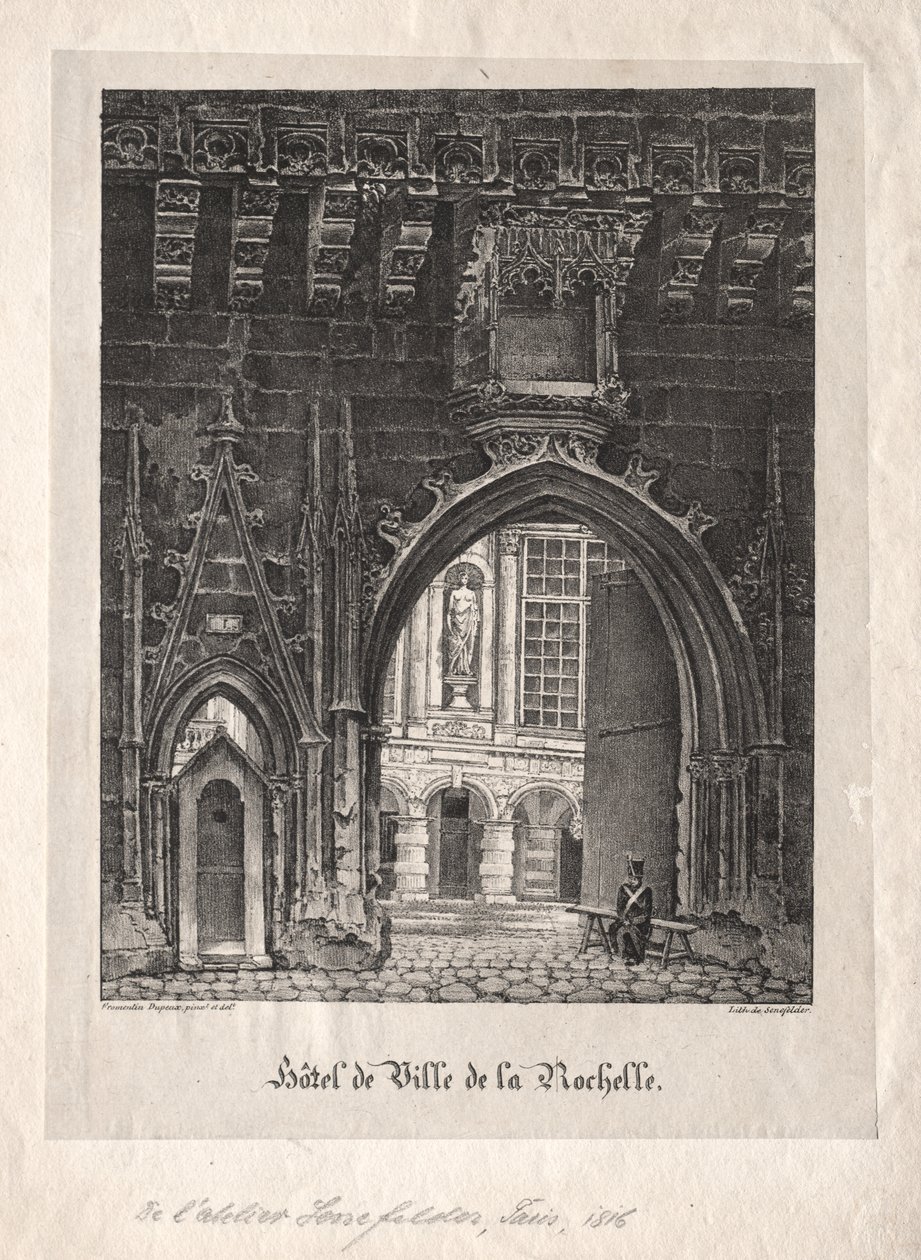 Hotel de Ville de la Rochelle, Francia da Alois Senefelder