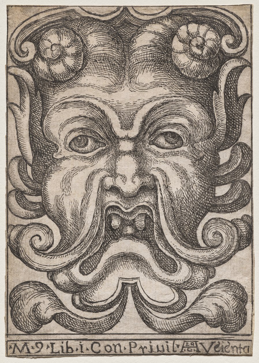 Maschere Grottesche: Maschera 9, Libro I da Aloisio Giovannoli