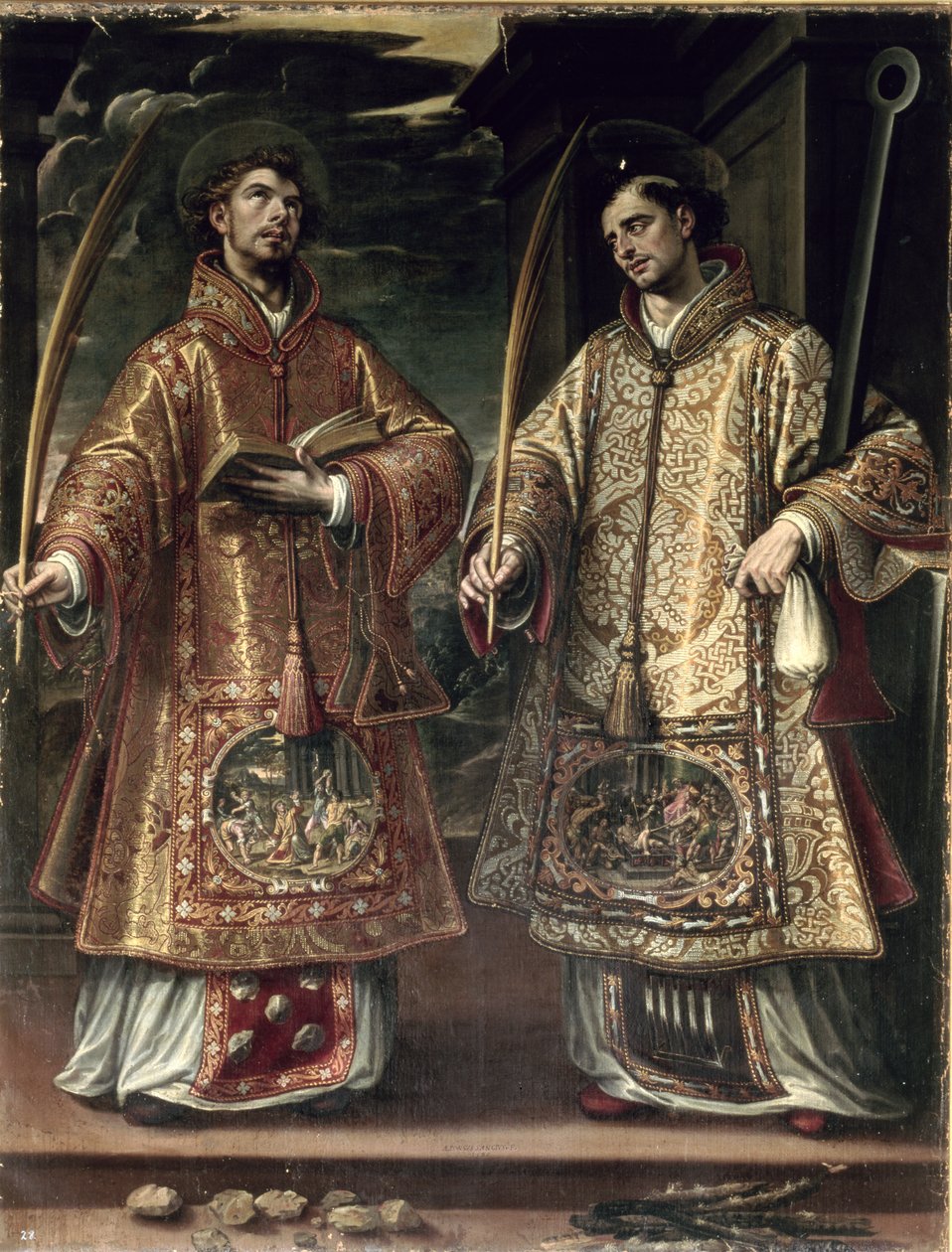 San Lorenzo e Santo Stefano, 1580 da Alonso Sánchez Coello
