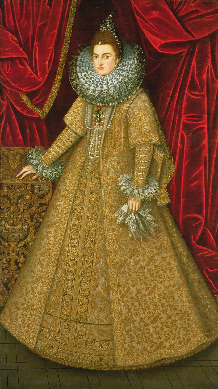 Ritratto della regina Isabella Clara Eugenia da Alonso Sánchez Coello