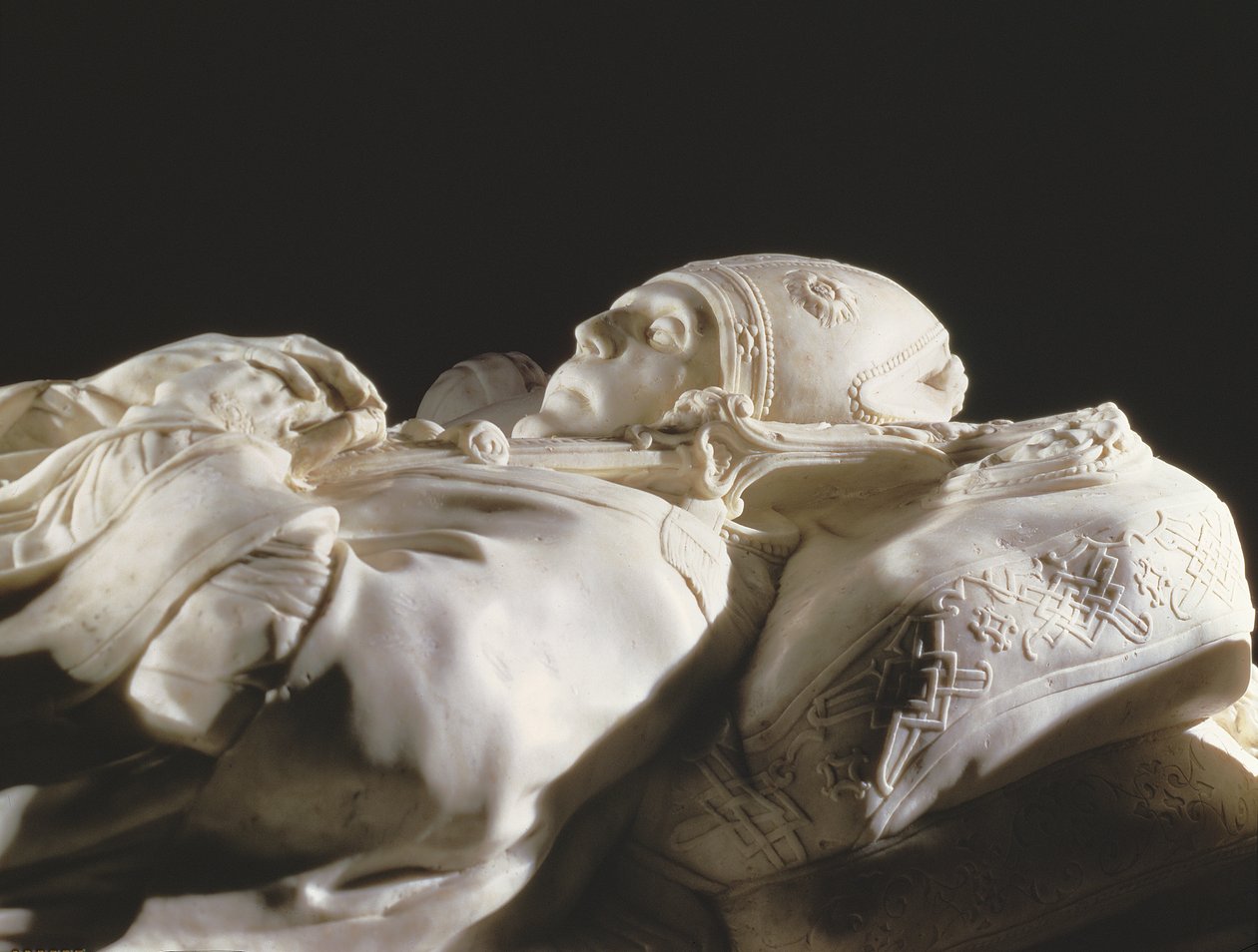 Tomba del Cardinale Tavera (dettaglio della testa) da Alonso Berruguete