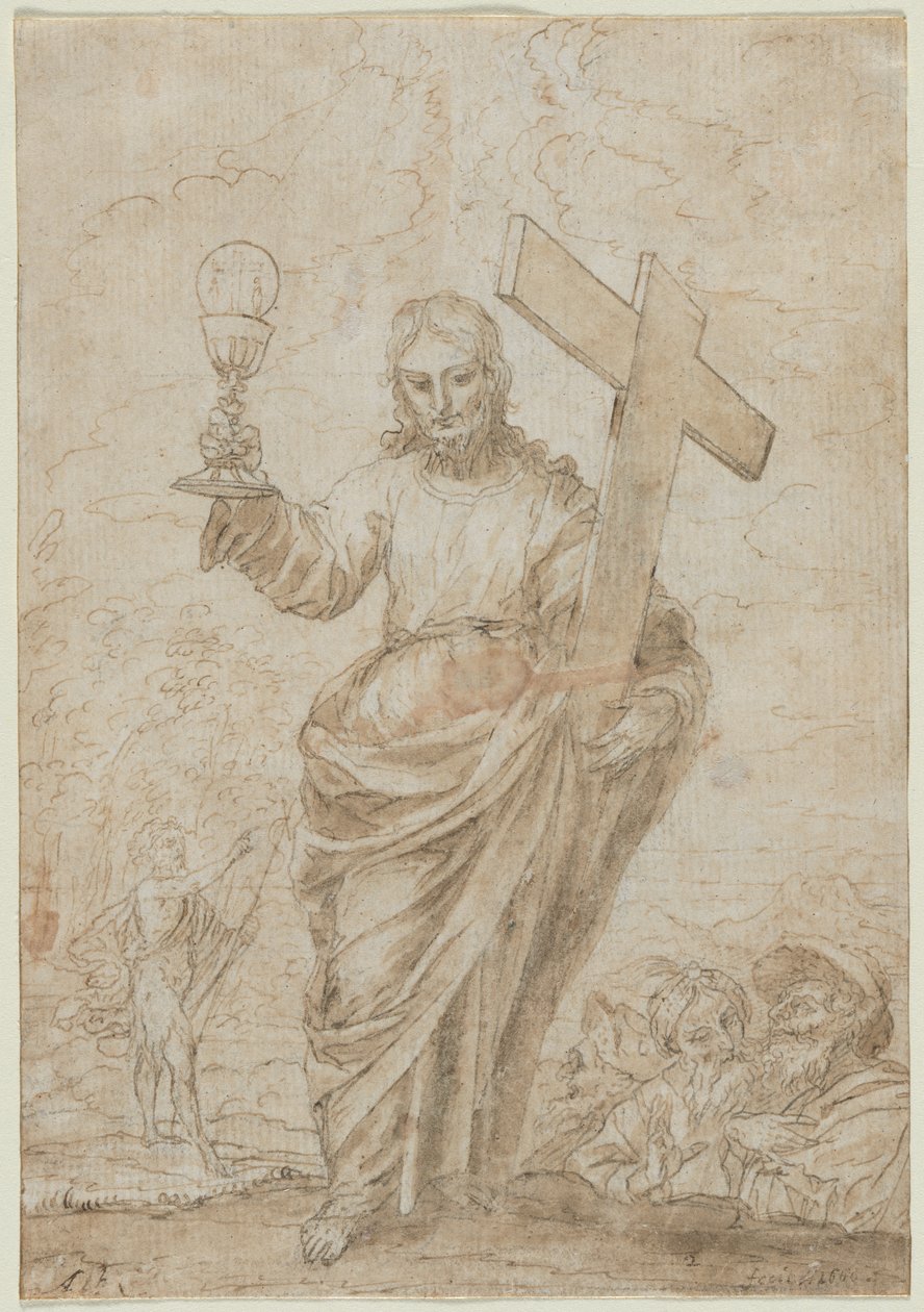 Cristo che Tiene un Calice e una Croce, 1666 da Alonso Cano
