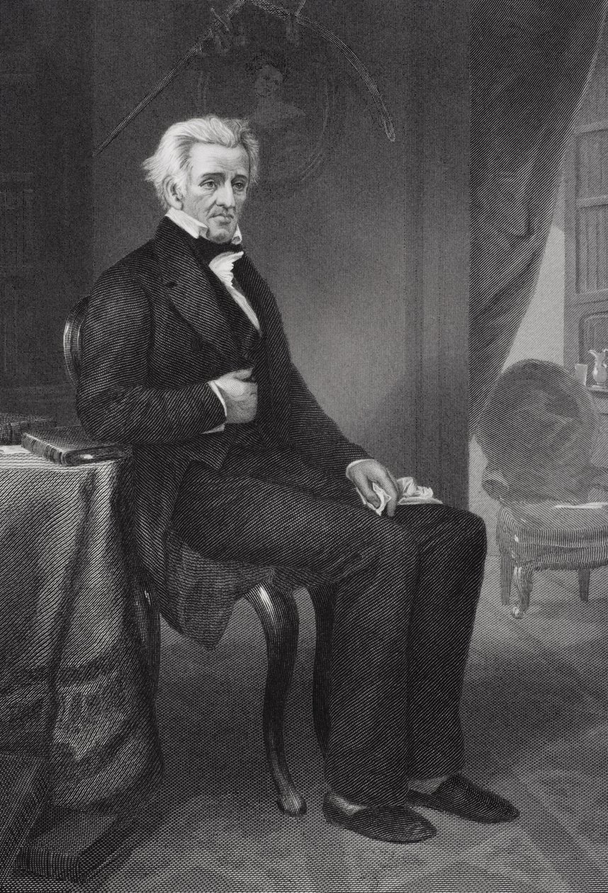 Andrew Jackson (1767-1845) 7º Presidente degli Stati Uniti da Alonzo Chappel