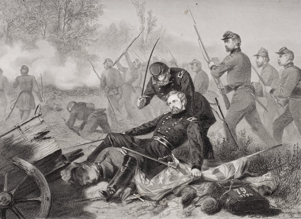 Morte del Generale Isaac Stevens durante l