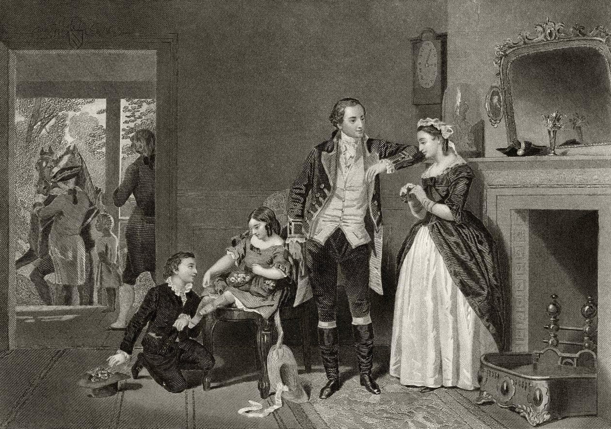 Il primo incontro di George Washington con la signora Custis, da 