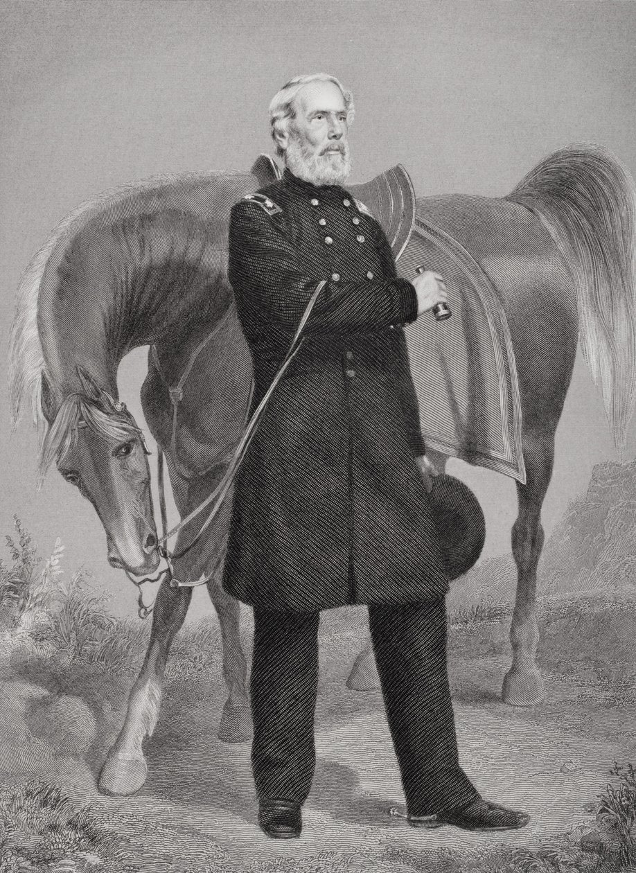 Ritratto del generale Edwin Vose Sumner (1797-1863) da Alonzo Chappel