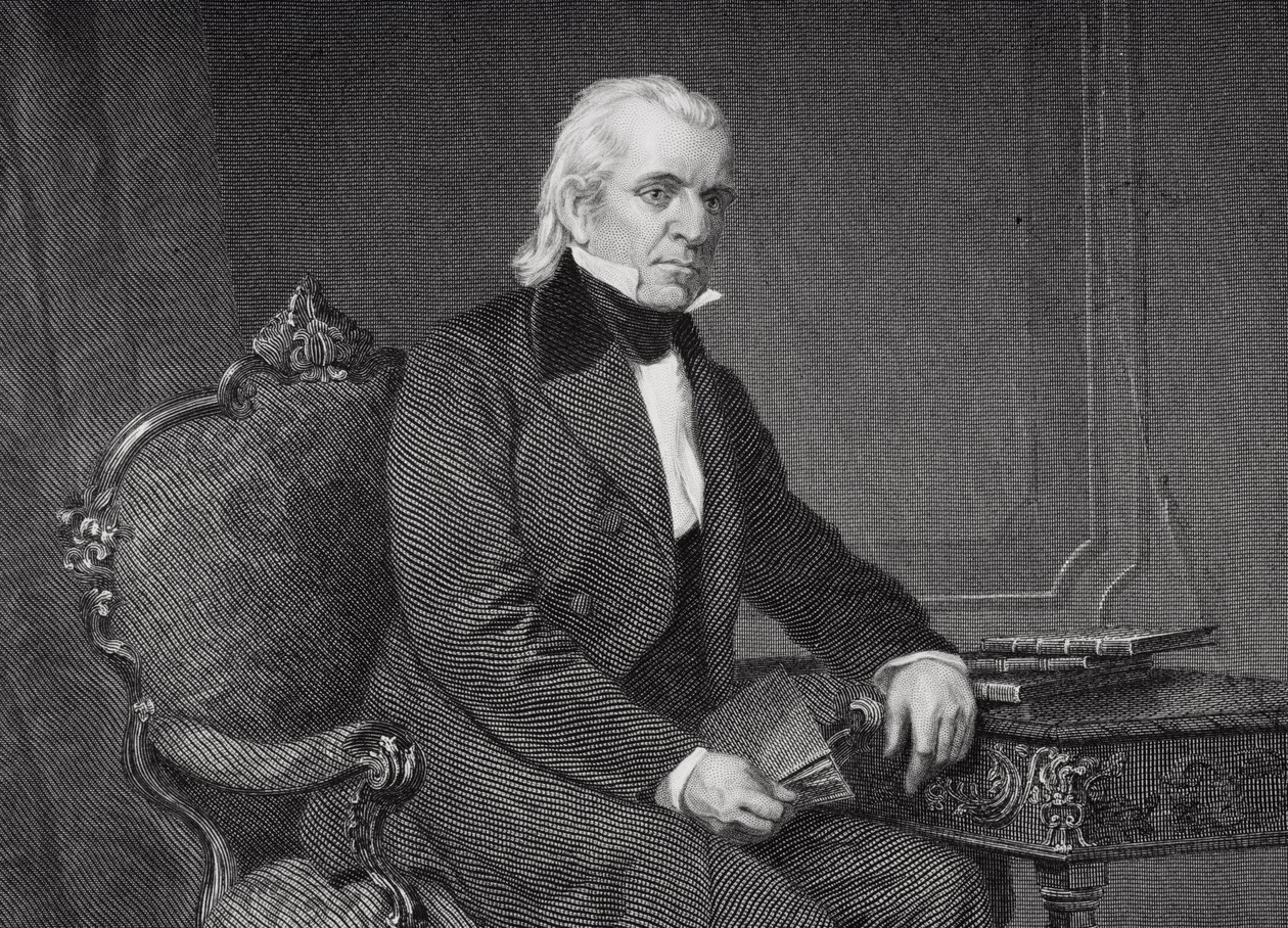 Ritratto di James Knox Polk (1795-1849) (dettaglio) da Alonzo Chappel