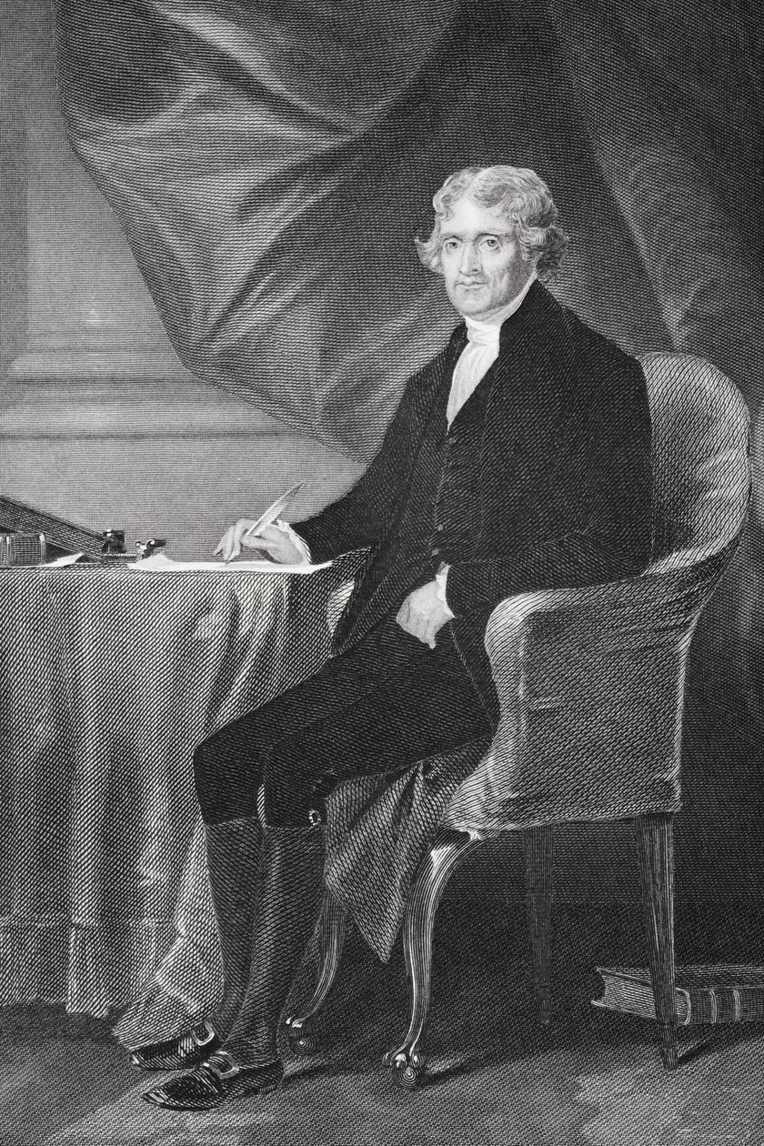 Ritratto di Thomas Jefferson da Alonzo Chappel