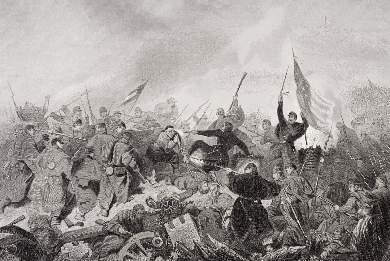 La cattura di Fort Donelson, Dover, Tennessee 1862 da Alonzo Chappel