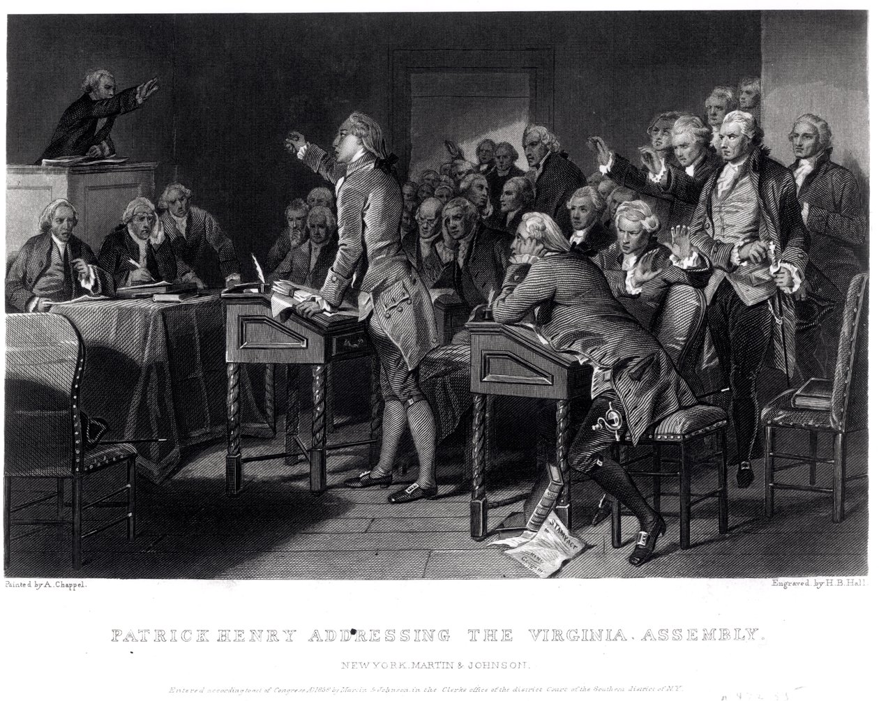 Patrick Henry che si rivolge all