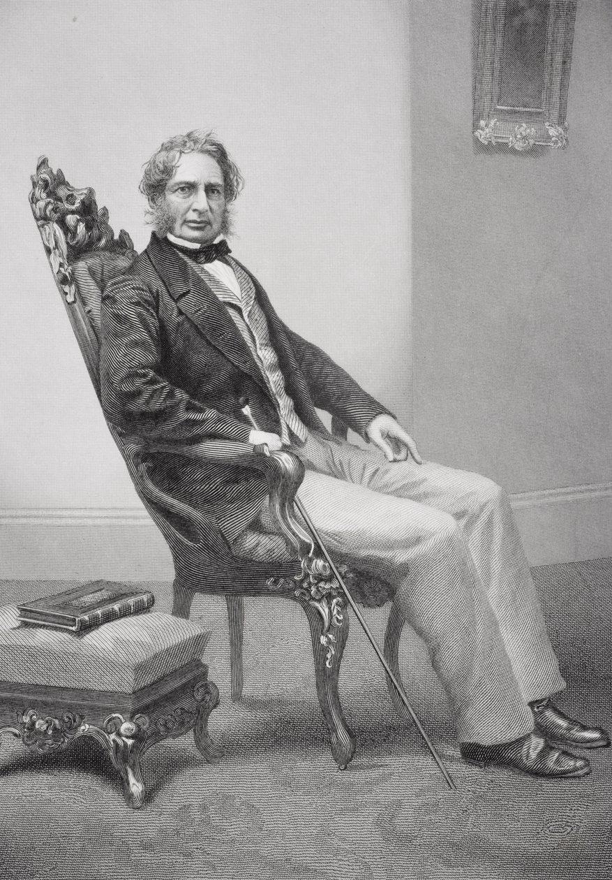 Ritratto di Henry Wadsworth Longfellow (1807-82) da Alonzo Chappel