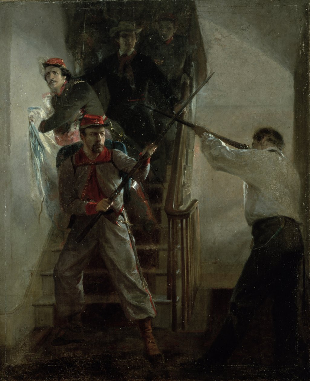 La morte di E. E. Ellsworth da Alonzo Chappel