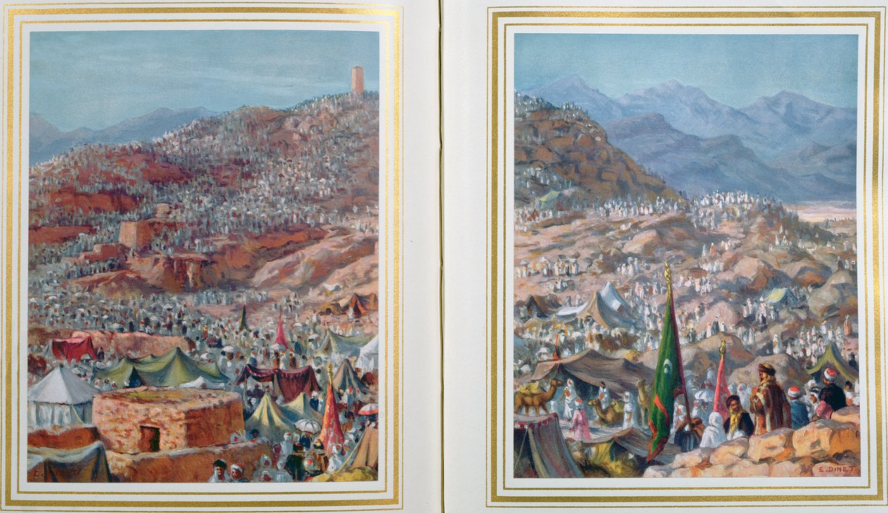 Pellegrini sul Monte Arafa il 9° giorno di Dhul-Hijjah, 1918 da Alphonse Etienne Dinet