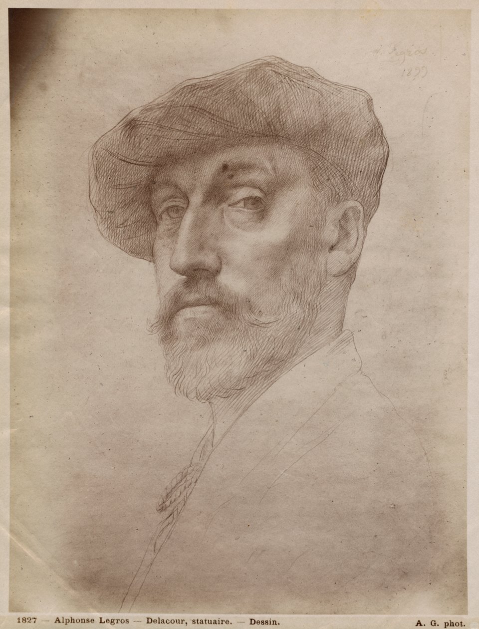 Clovis Delacoux, scultore, 1899 da Alphonse Legros