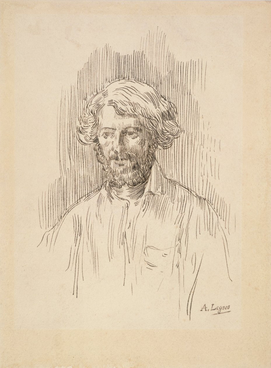Autoritratto, 1858 da Alphonse Legros