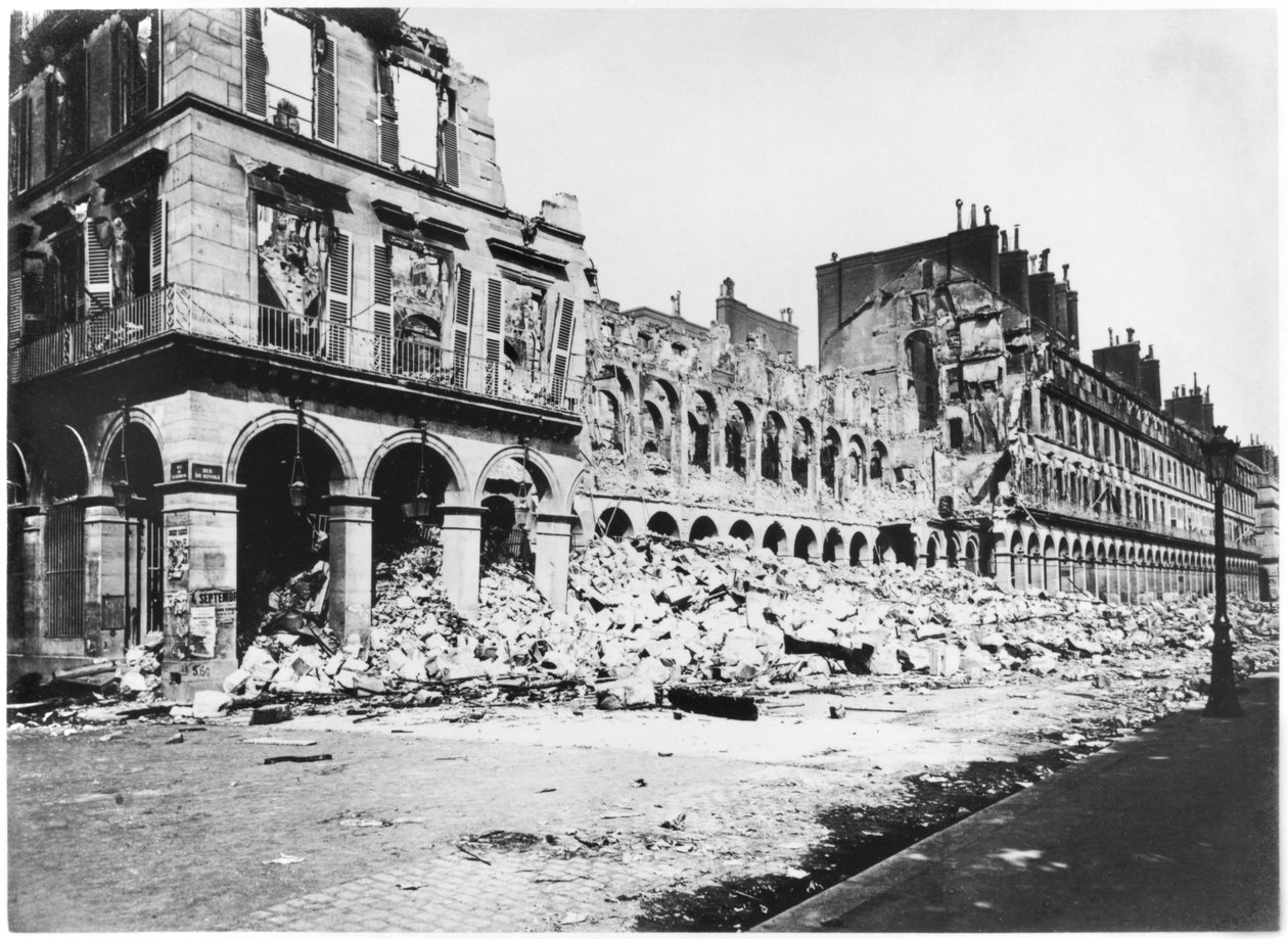 La Comune di Parigi, Rue de Rivoli, 1871 da Alphonse Liebert