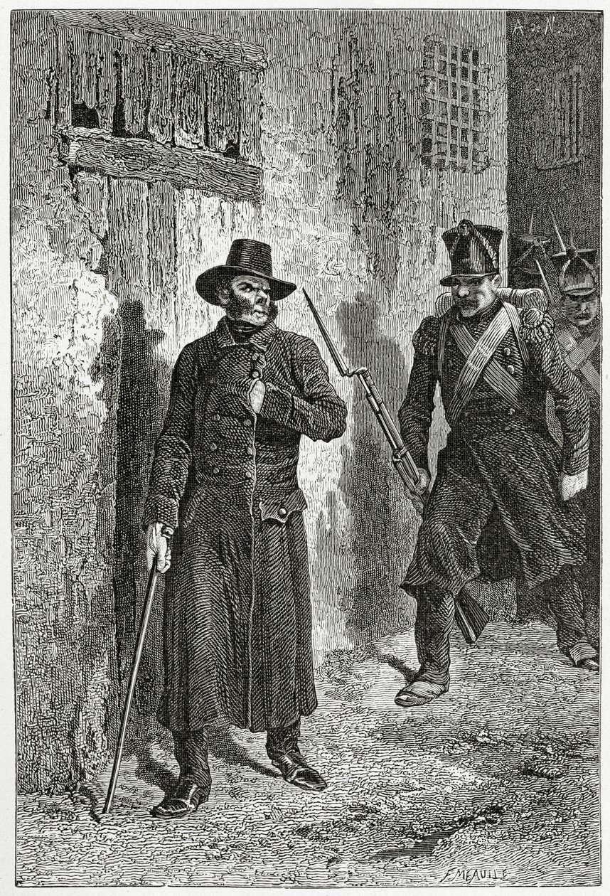Illustrazione da Les Misérables, XIX secolo da Alphonse Marie de Neuville