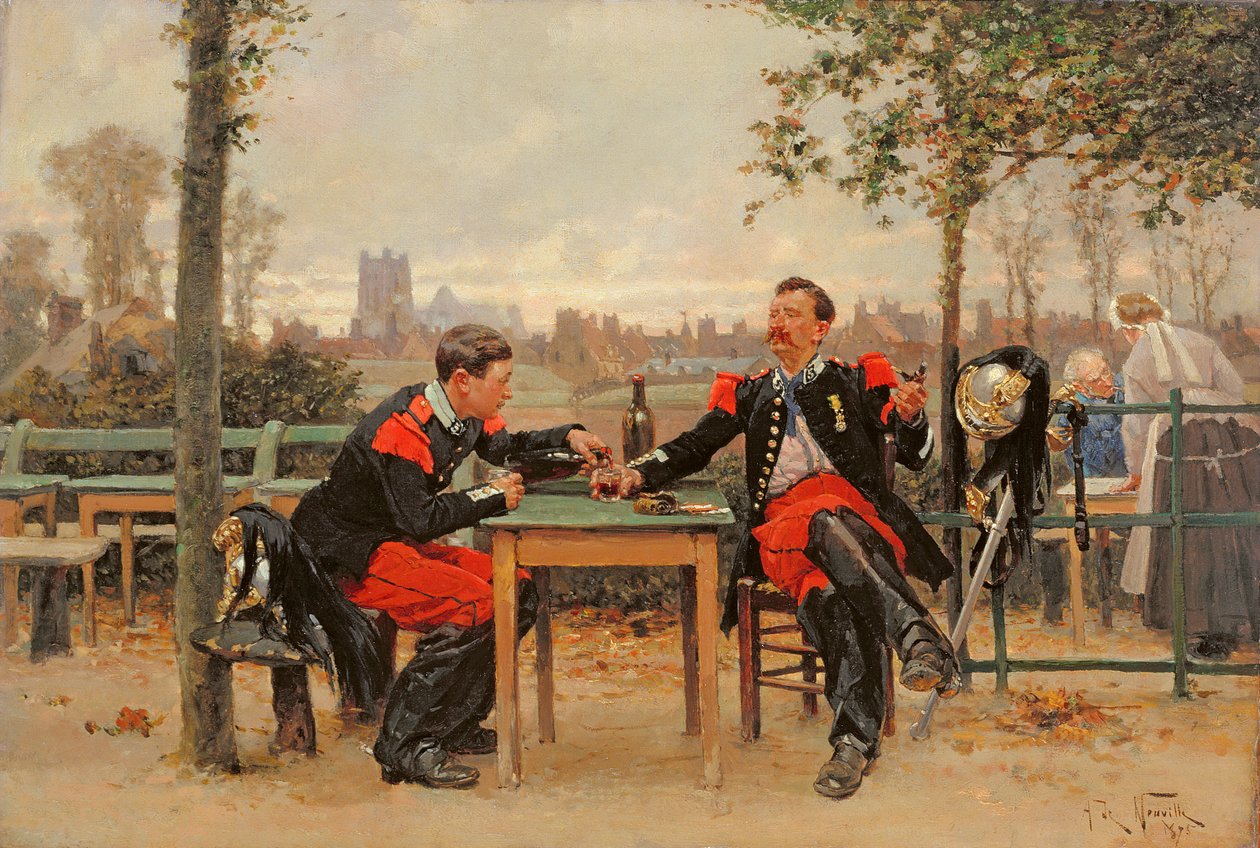 Il banchetto del comandante, 1875 da Alphonse Marie de Neuville