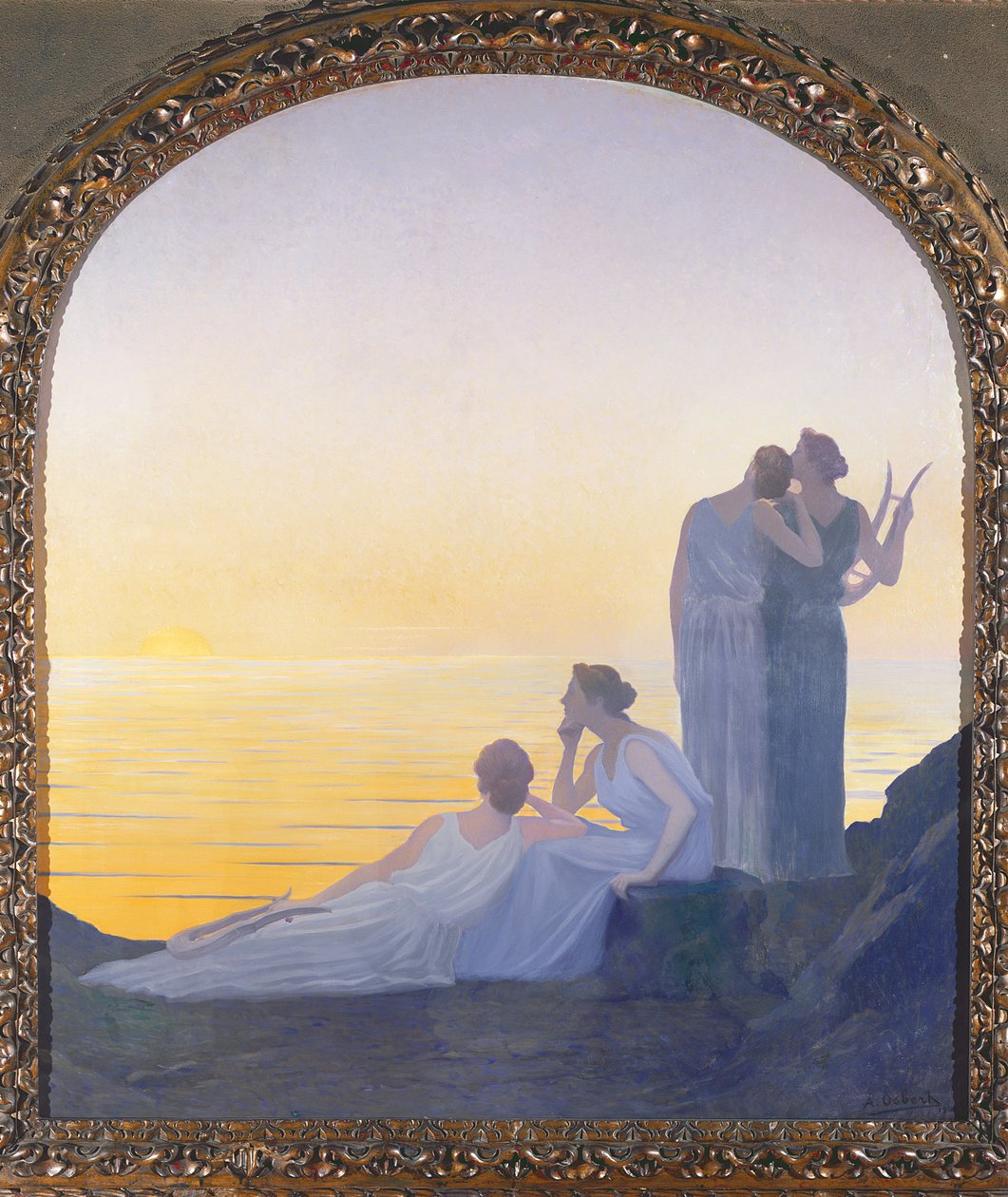 Una sera nei tempi antichi, 1908 da Alphonse Osbert