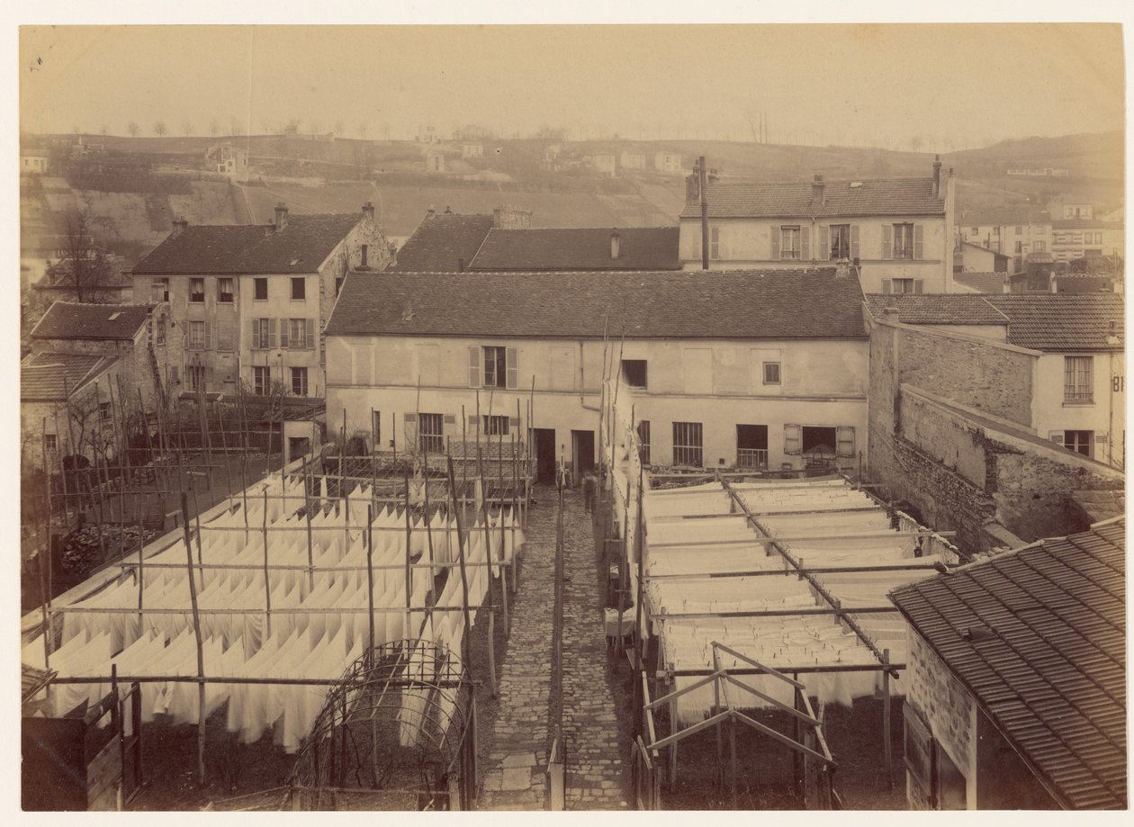 Omicidio della vedova Templier ad Arcueil ... Vista esterna della casa da Alphonse Bertillon