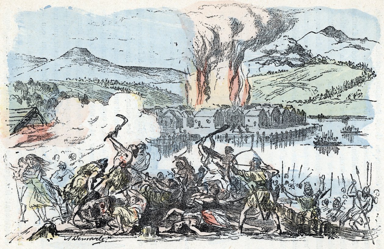 Preistoria: scena di guerra all
