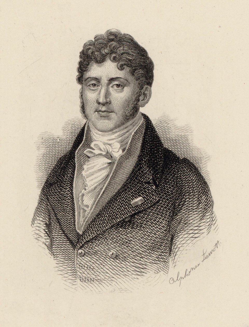 Ritratto del compositore Étienne Nicolas Méhul da Alphonse Lamotte
