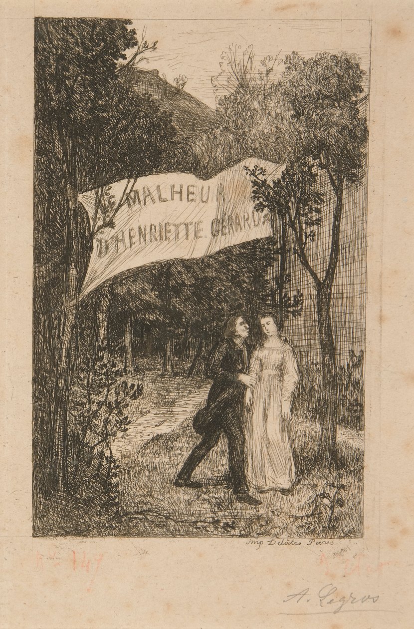 2 Illustrazioni per Le Malheur d da Alphonse Legros