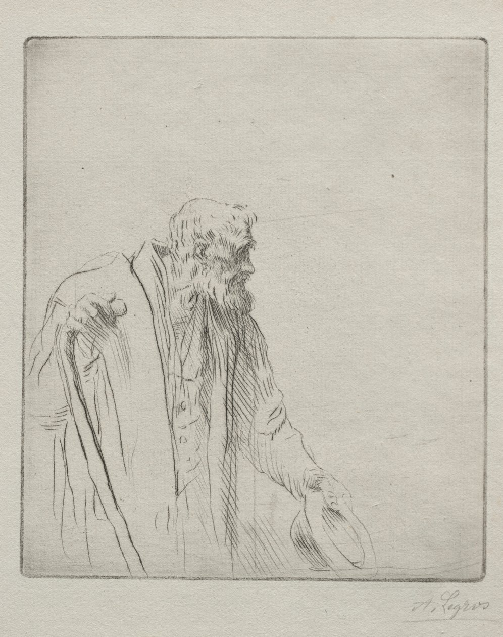 Un mendicante da Alphonse Legros