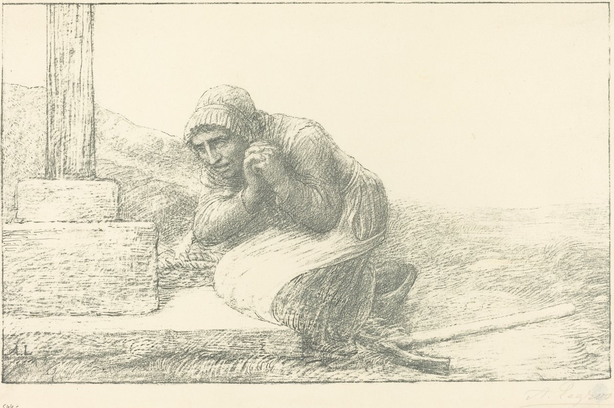Ai Piedi della Croce (Au pied de la croix) da Alphonse Legros