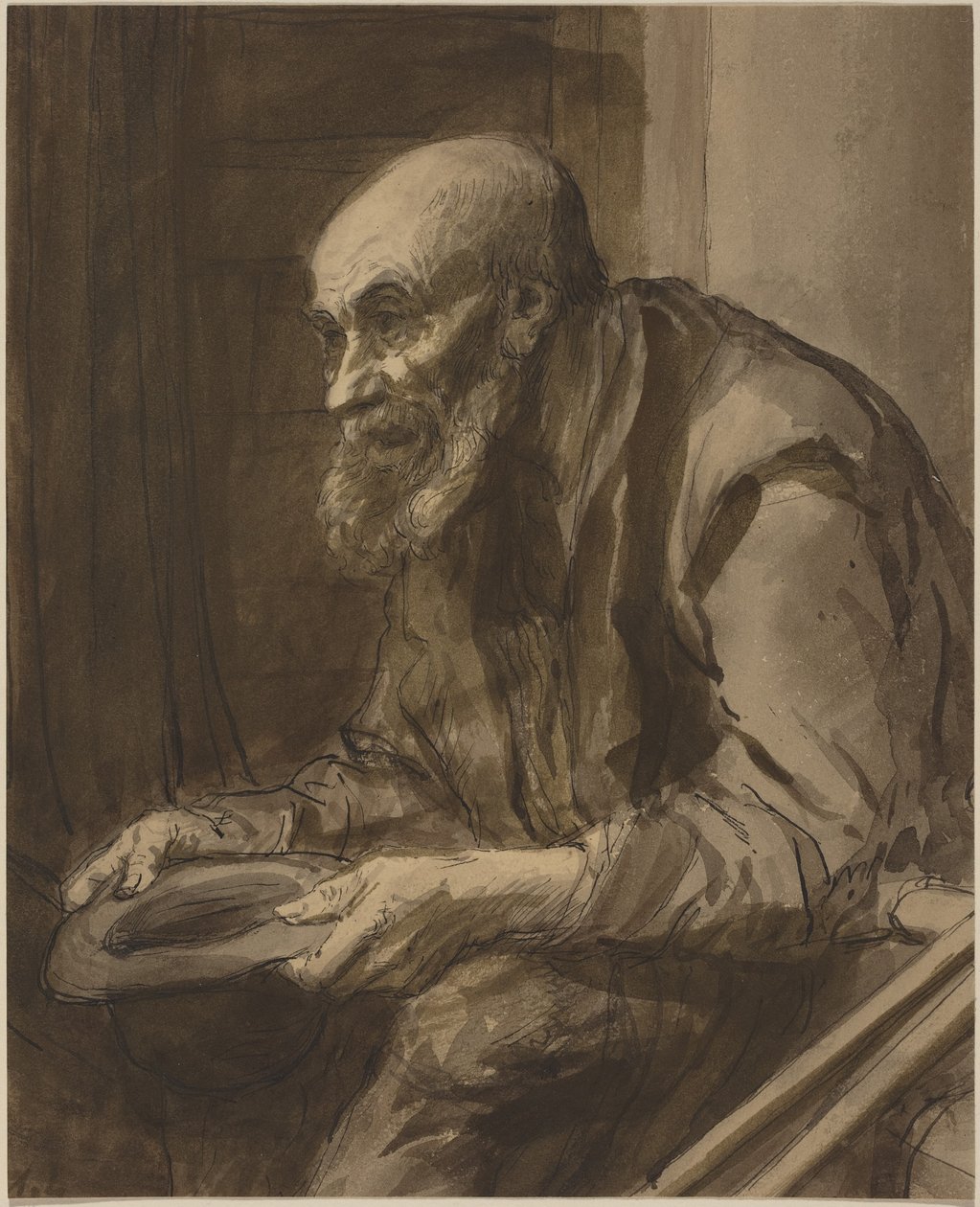 Mendicante con le stampelle da Alphonse Legros