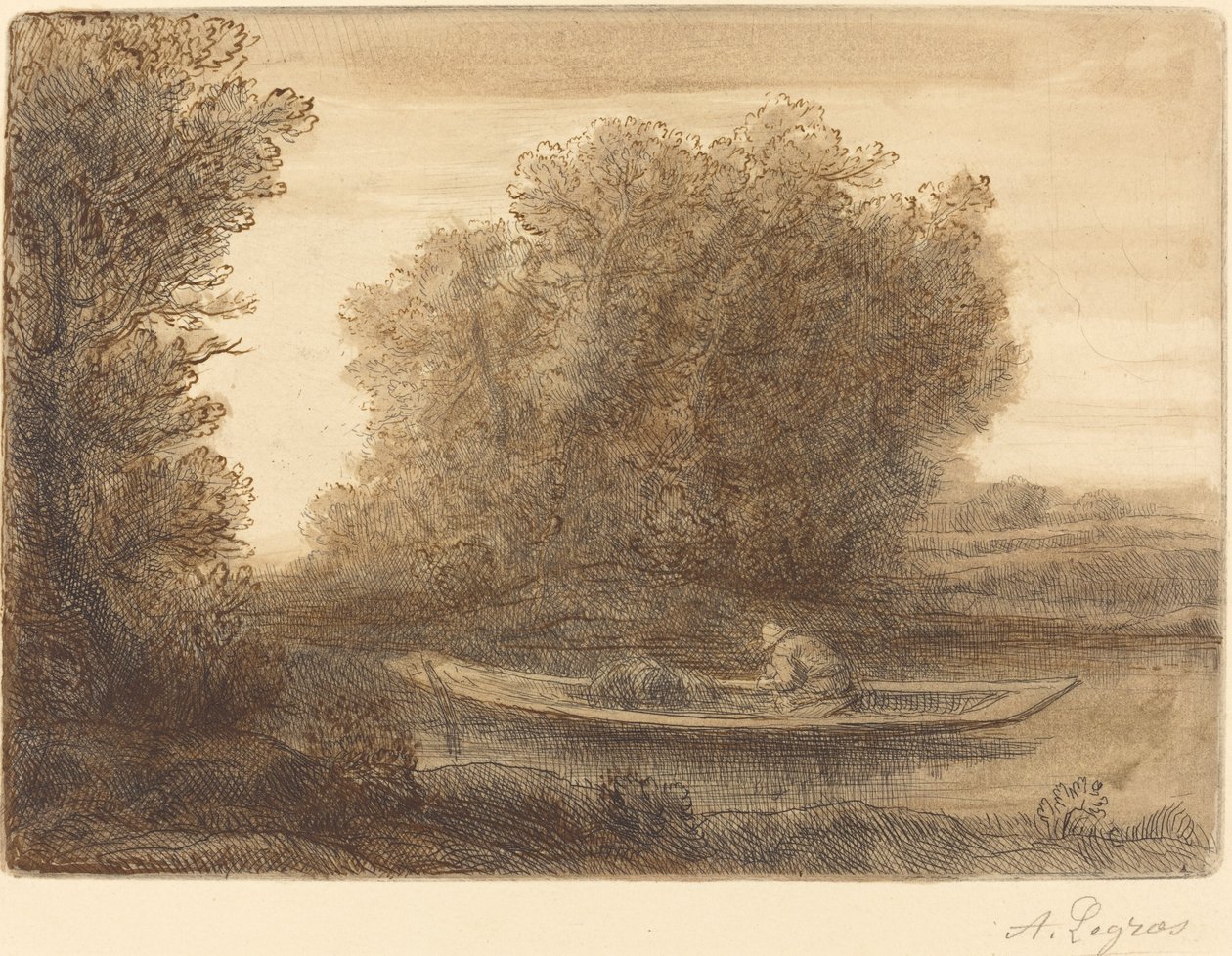 Curva nel fiume da Alphonse Legros