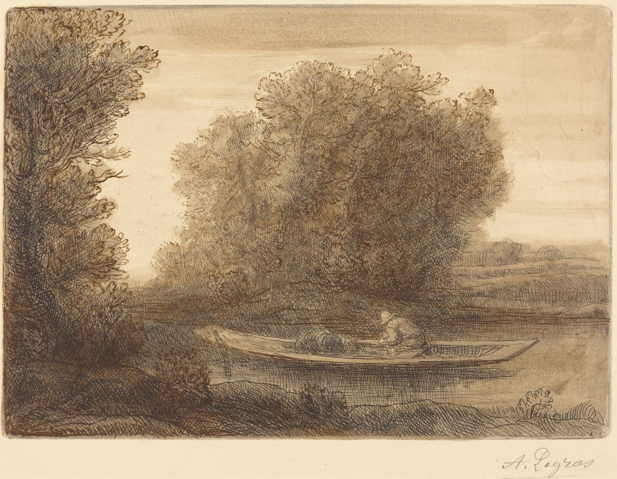 Ansa del fiume (Un coin de rivière) da Alphonse Legros