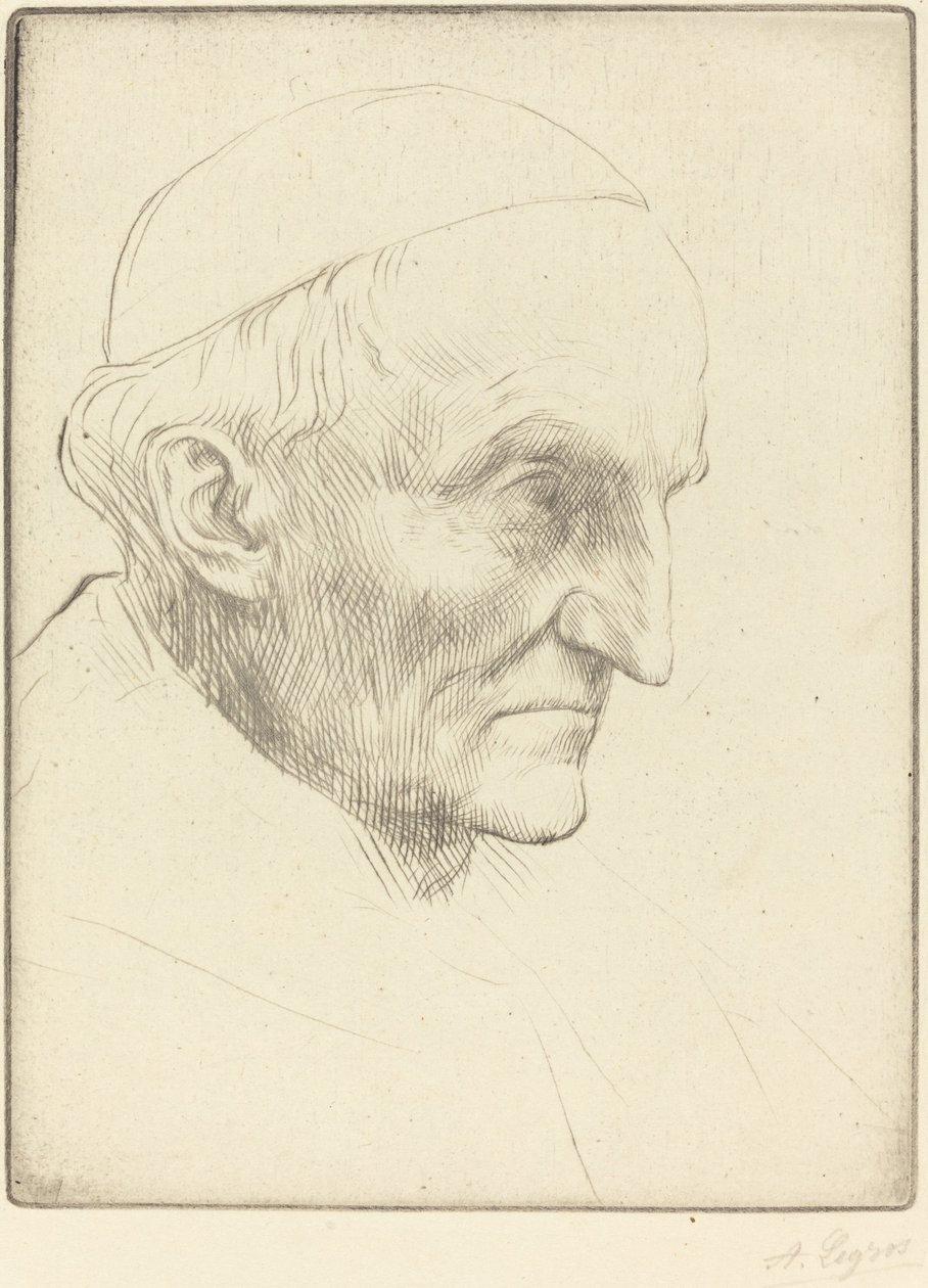 Cardinale Manning, terza lastra da Alphonse Legros