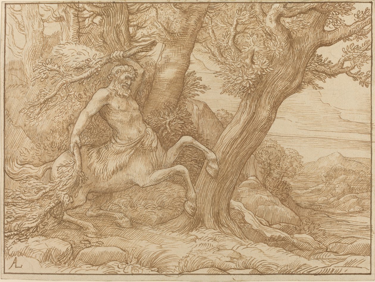 Centauro con rami da Alphonse Legros