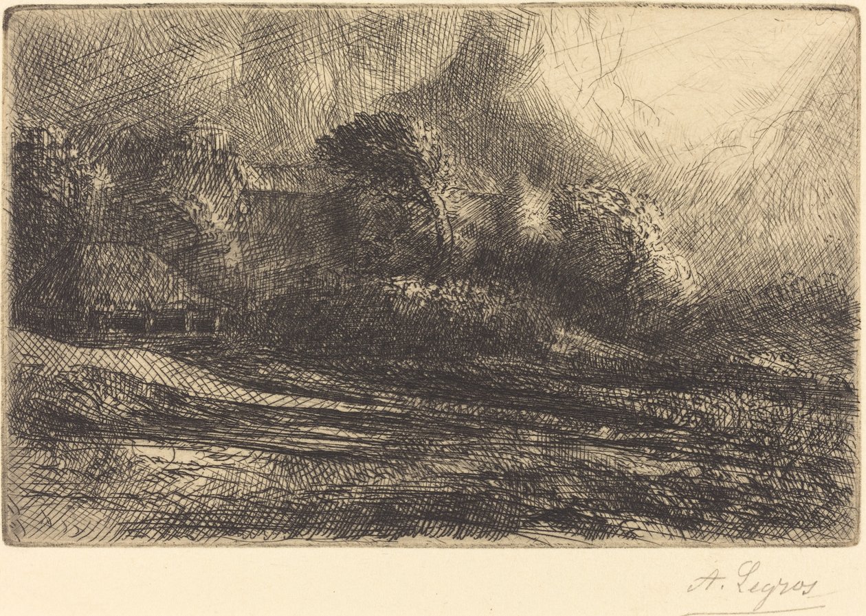 Chailli visto in una tempesta da Alphonse Legros