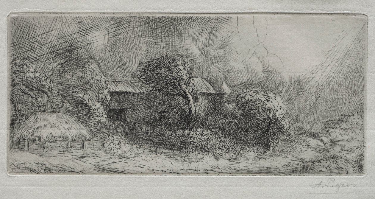 Chailli: effetto di tempesta da Alphonse Legros