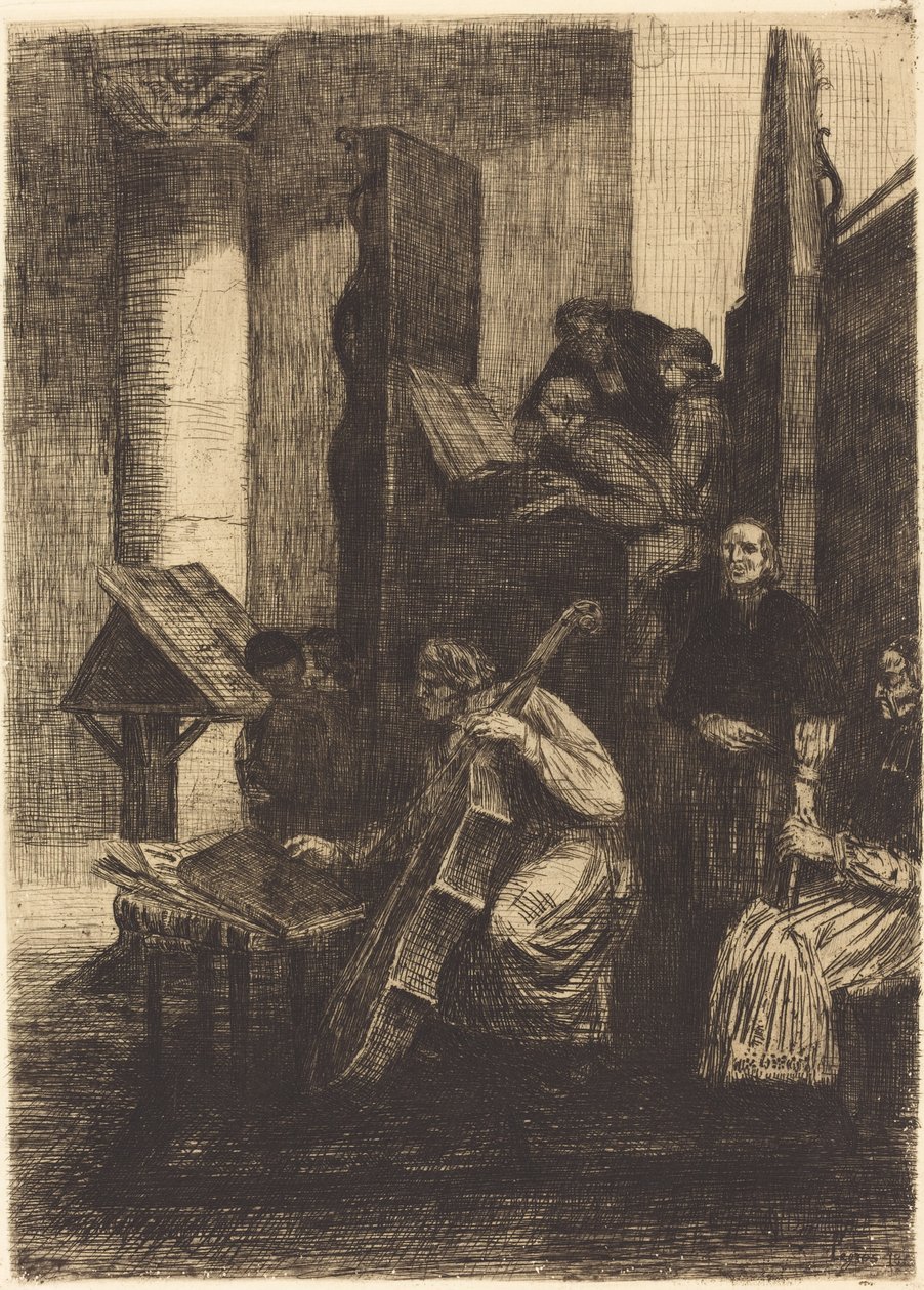 Coro in una chiesa spagnola da Alphonse Legros