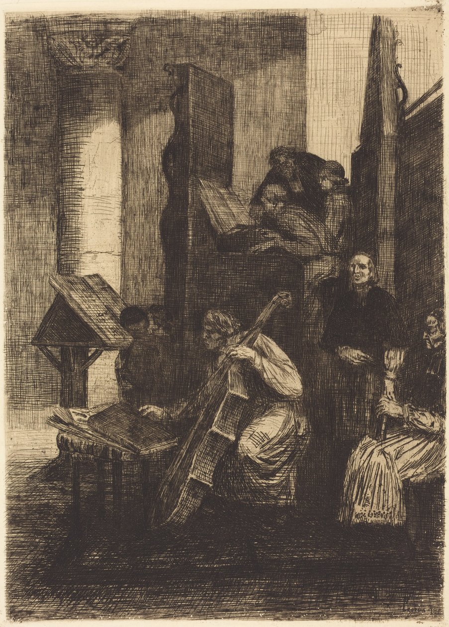 Il coro di una chiesa spagnola da Alphonse Legros