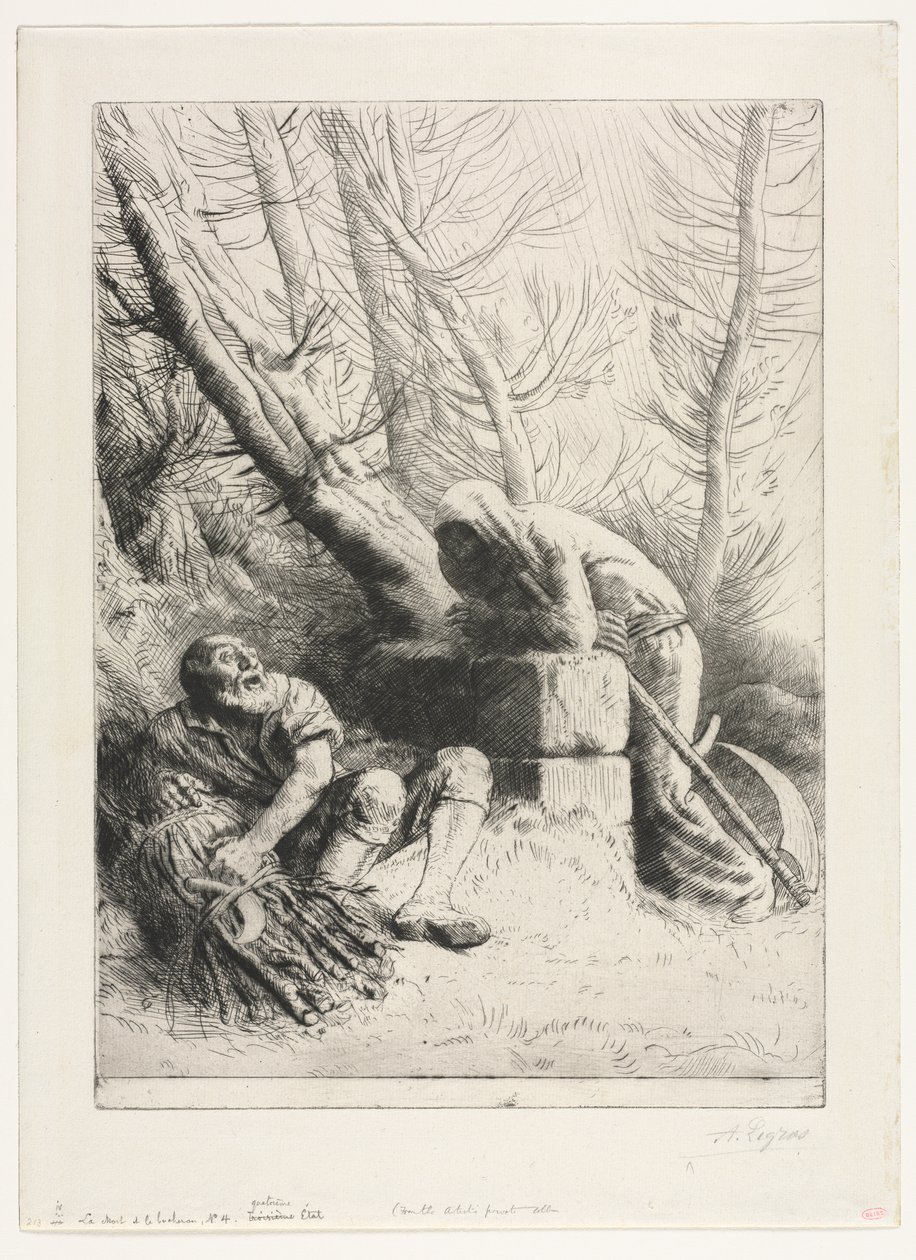La morte e il taglialegna da Alphonse Legros
