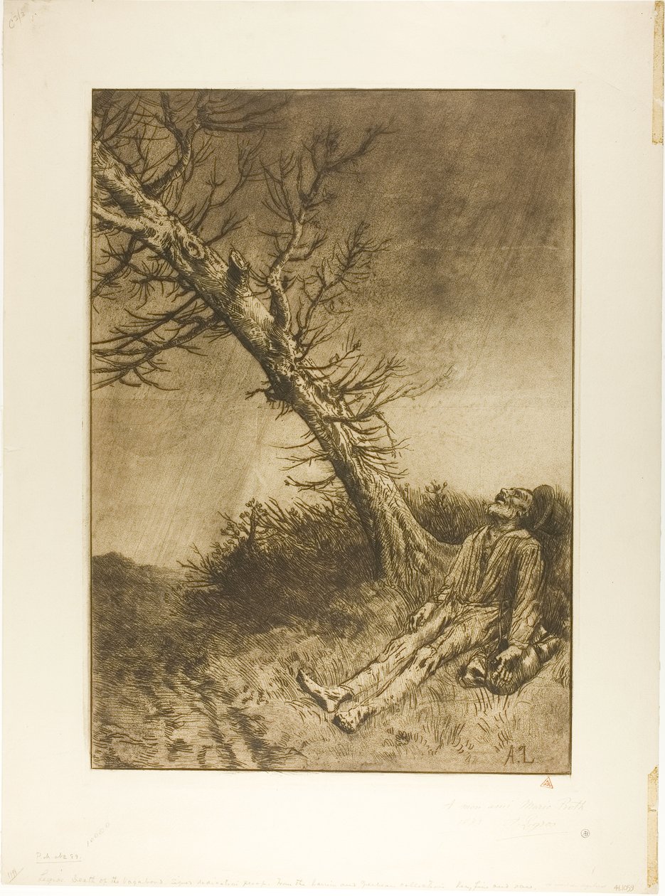 Morte del vagabondo da Alphonse Legros