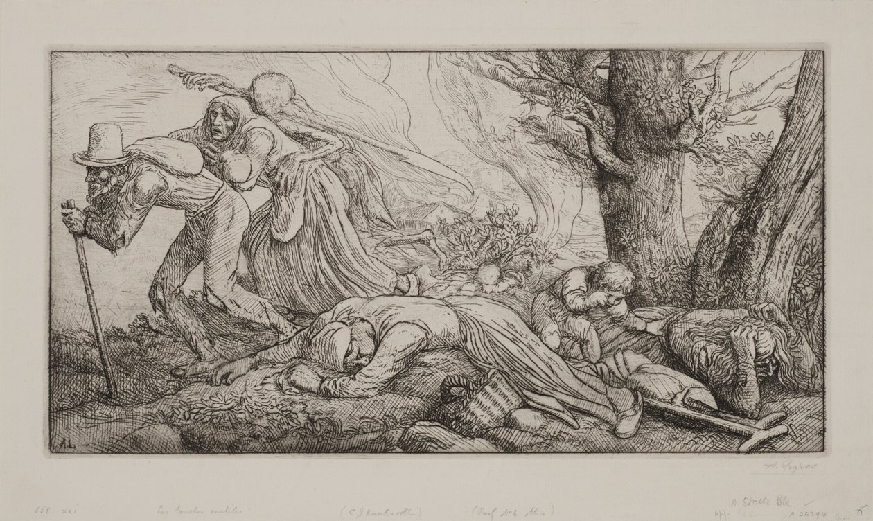 Il trionfo della morte: le bocche inutili da Alphonse Legros