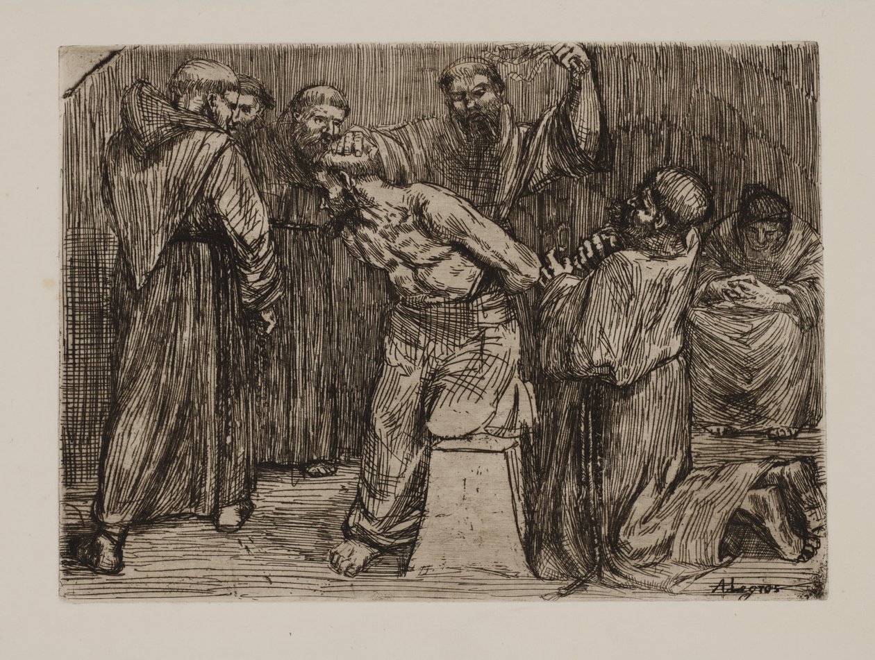 Disciplina nel monastero da Alphonse Legros
