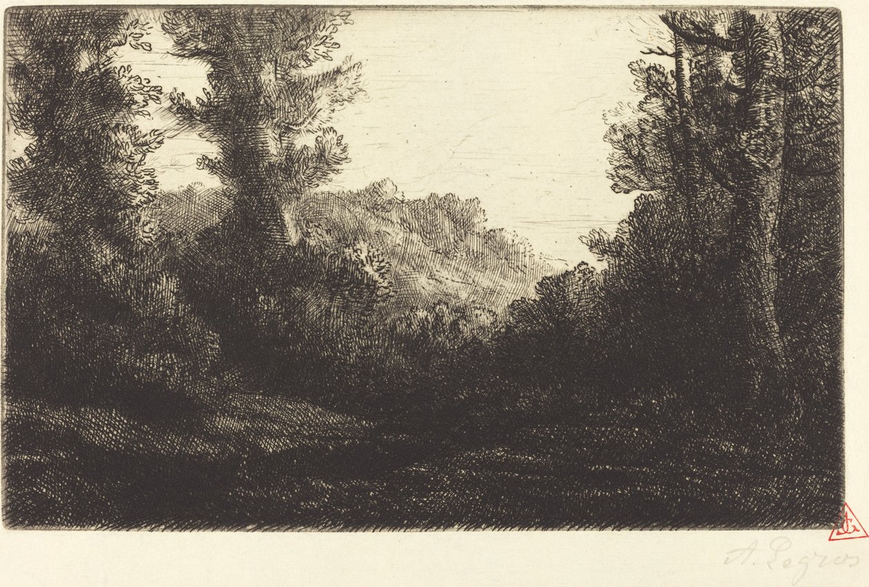 Margine di un bosco Lisiere de bois da Alphonse Legros